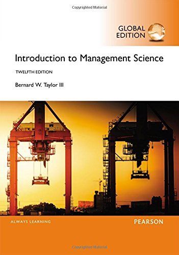 Introduction to Management Science, Global Edition 12ed 买书送收纳笔筒