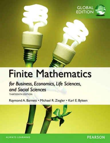 Finite Mathematics for Business, Economics, Life Sciences and Social Sciences Global Edition 13ed