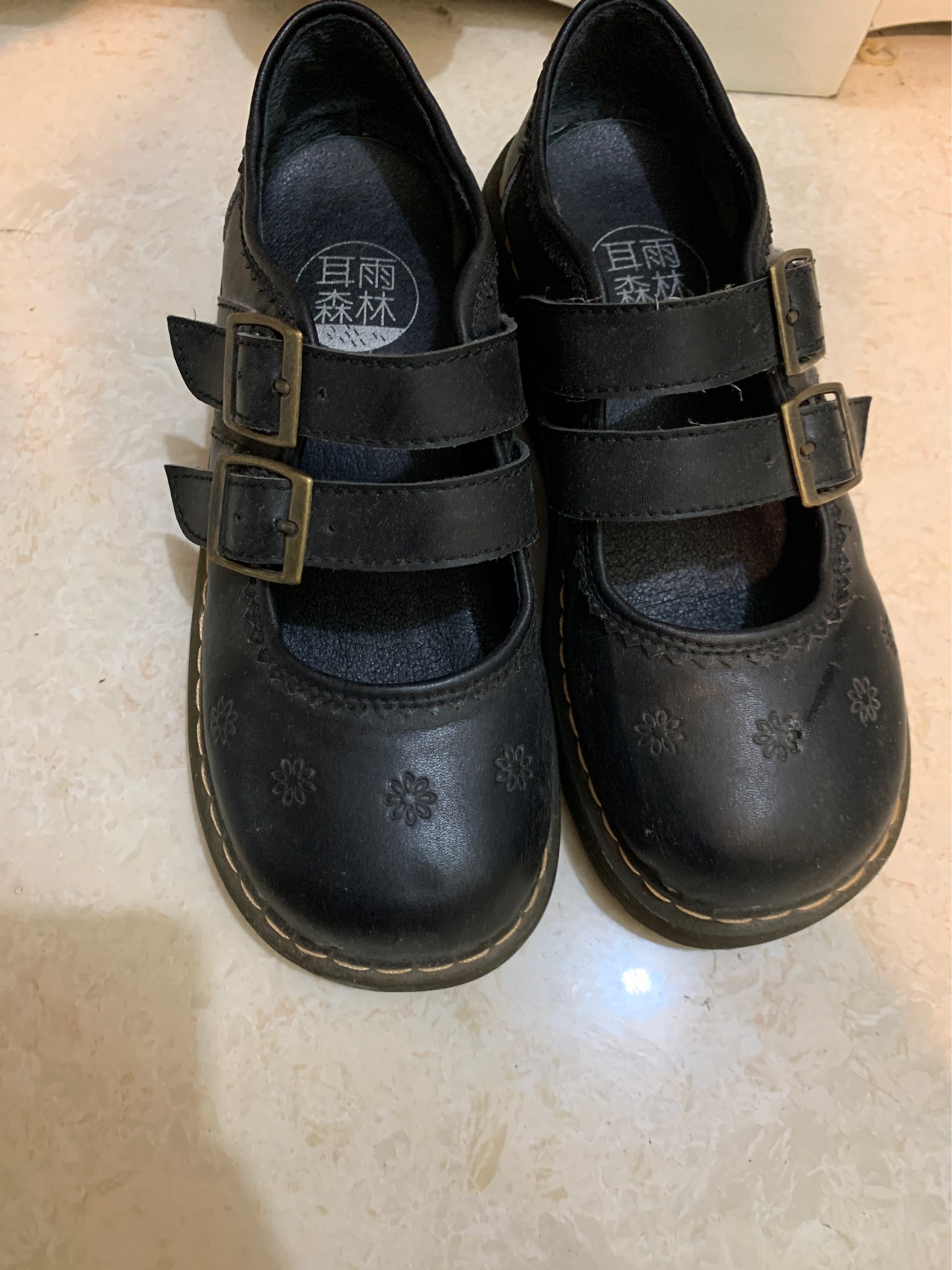 森系松糕小皮鞋