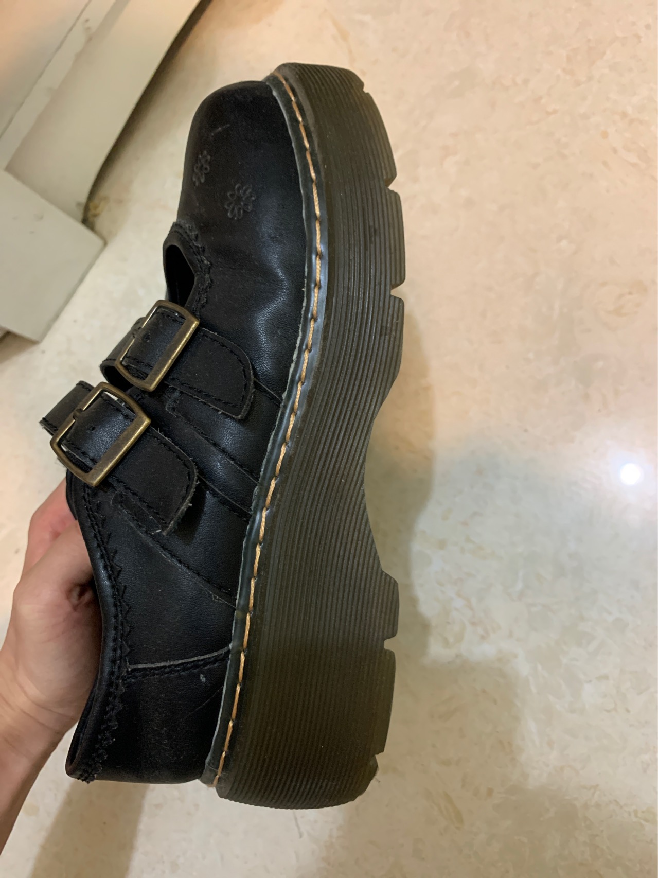 森系松糕小皮鞋