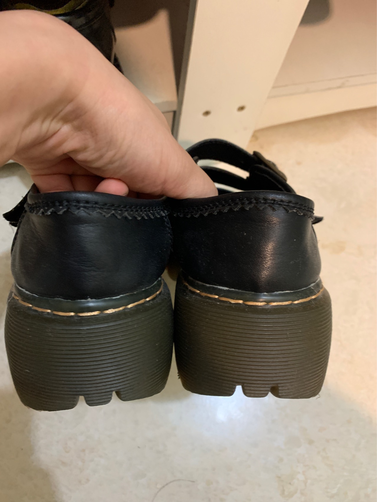 森系松糕小皮鞋