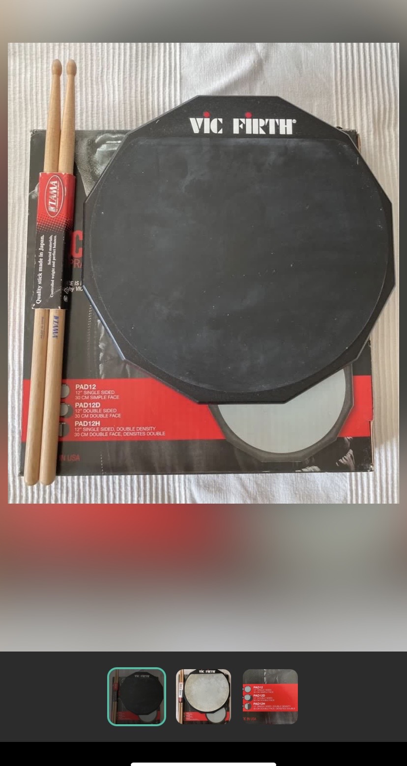 Vic firth drum pad 双面鼓垫