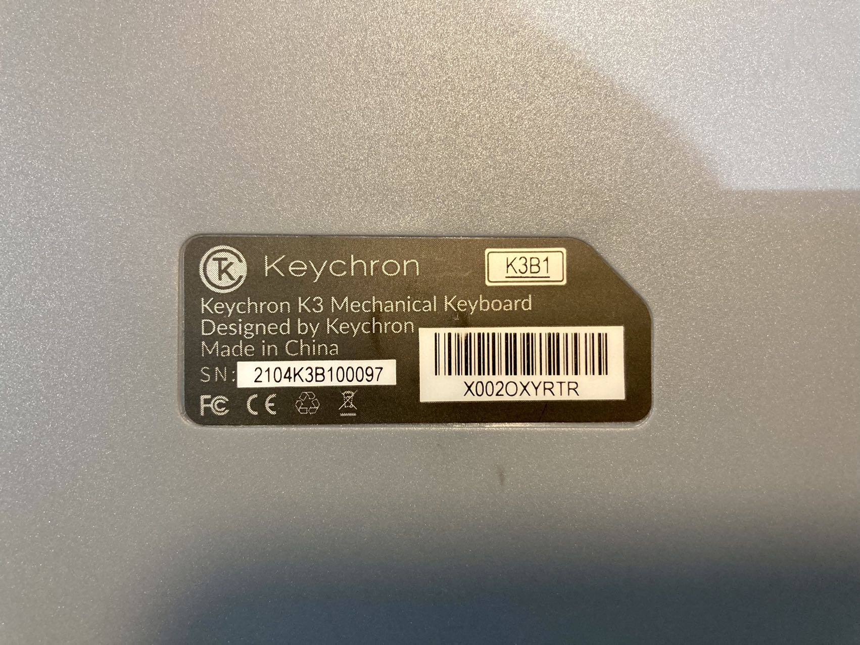 Keychron K3 红轴机械键盘 包装完整