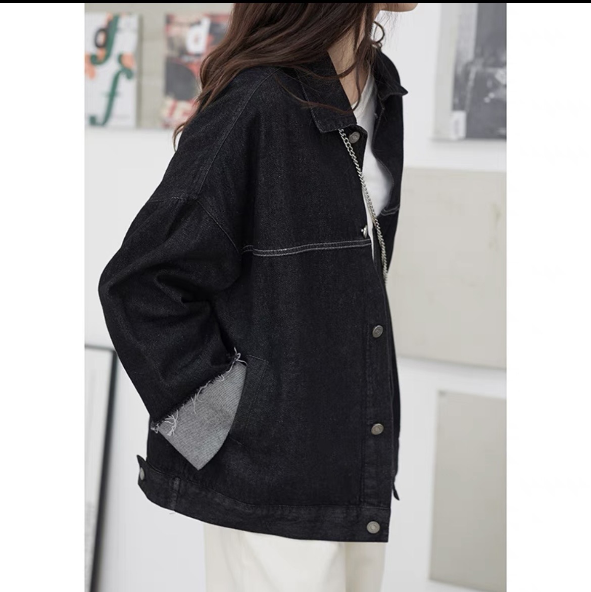 全新复古牛仔外套