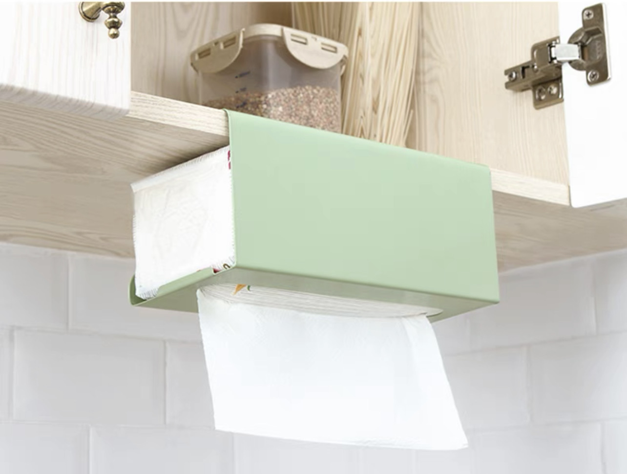 全新白色纸巾洗面巾架