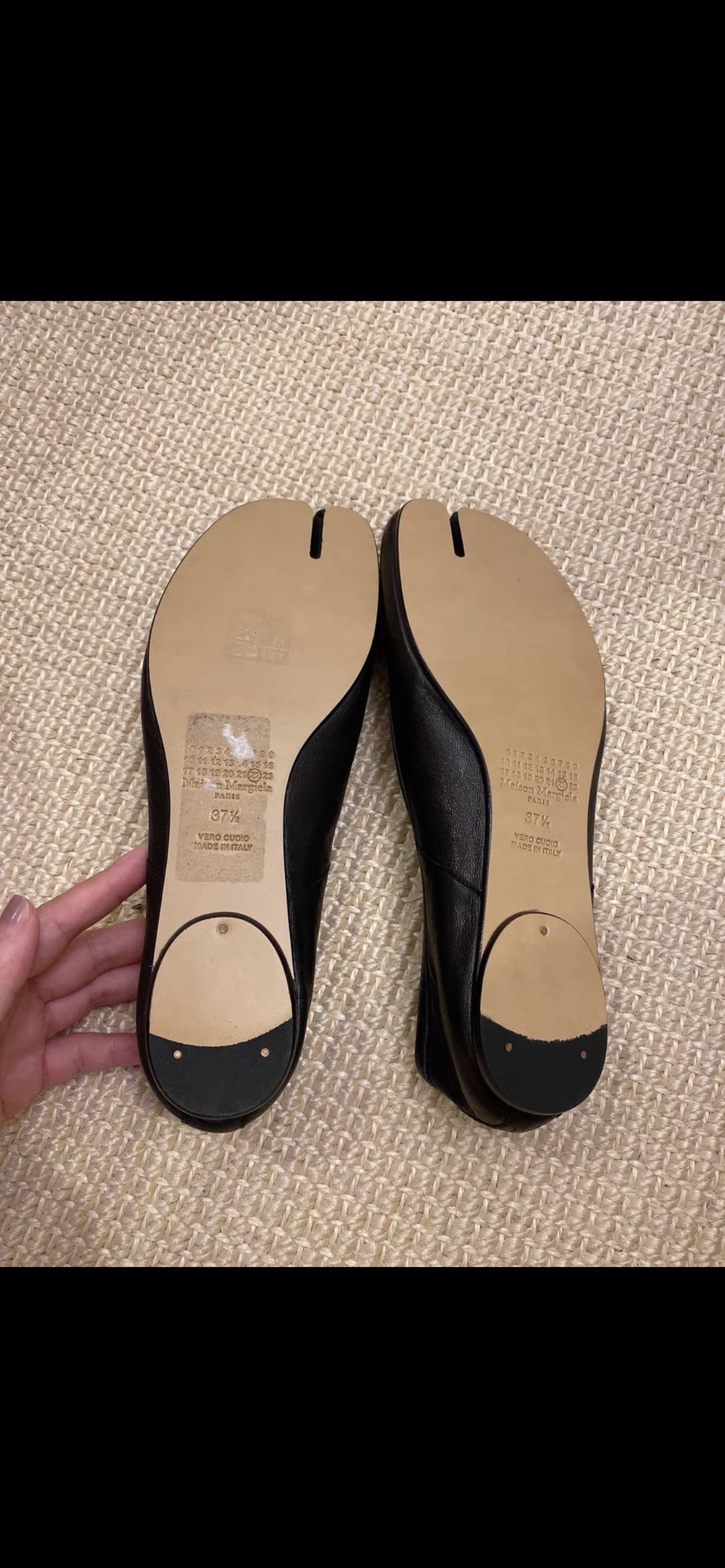 全新马吉拉tabi 黑色37.5