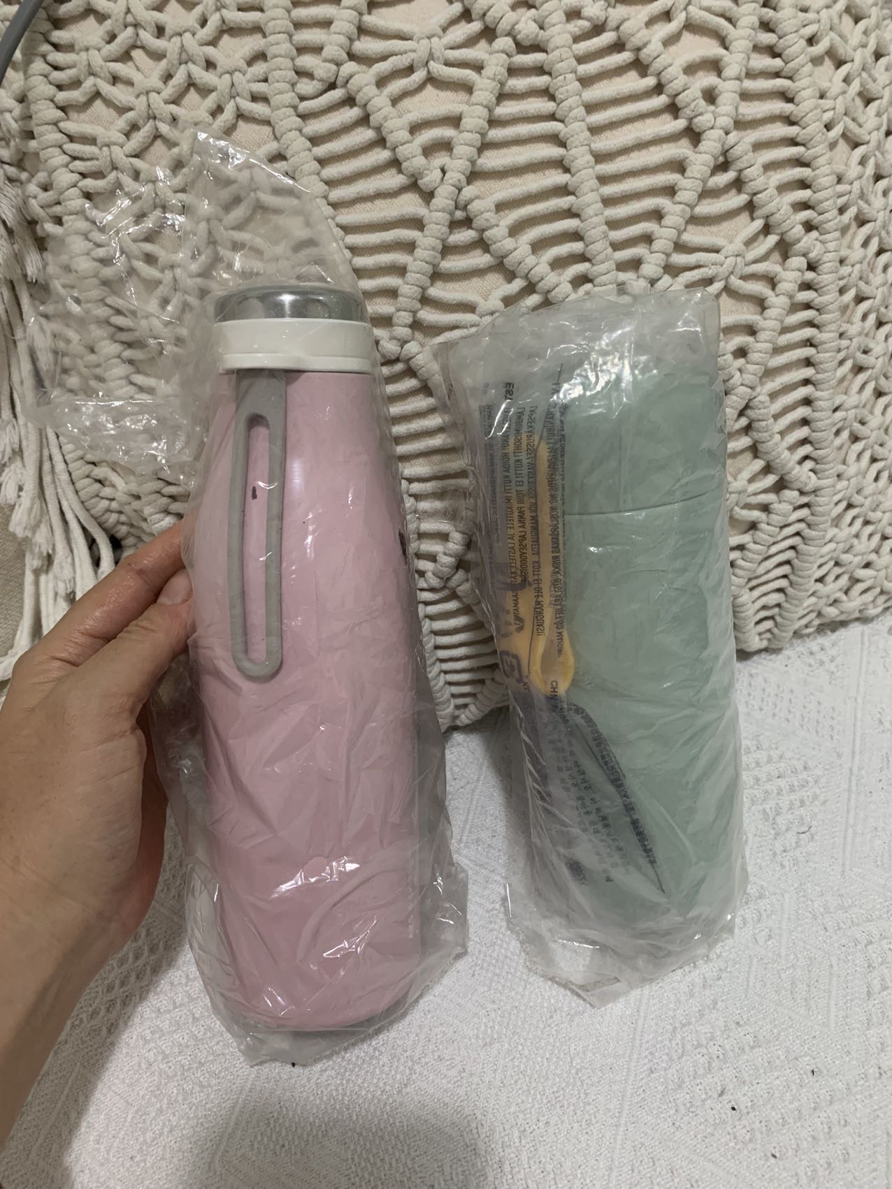 全新保温杯 粉色