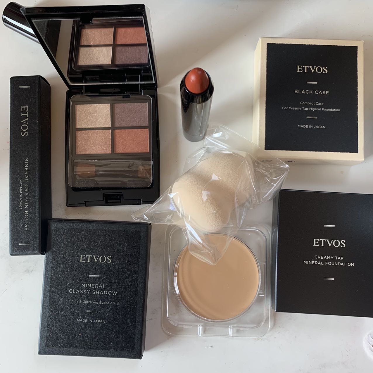 全新日本ETVOS眼影粉饼口红