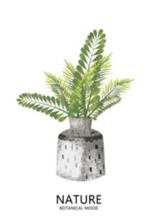 [家品] 北歐風 簡約綠植 裝飾畫 掛畫 壁畫 (畫芯)