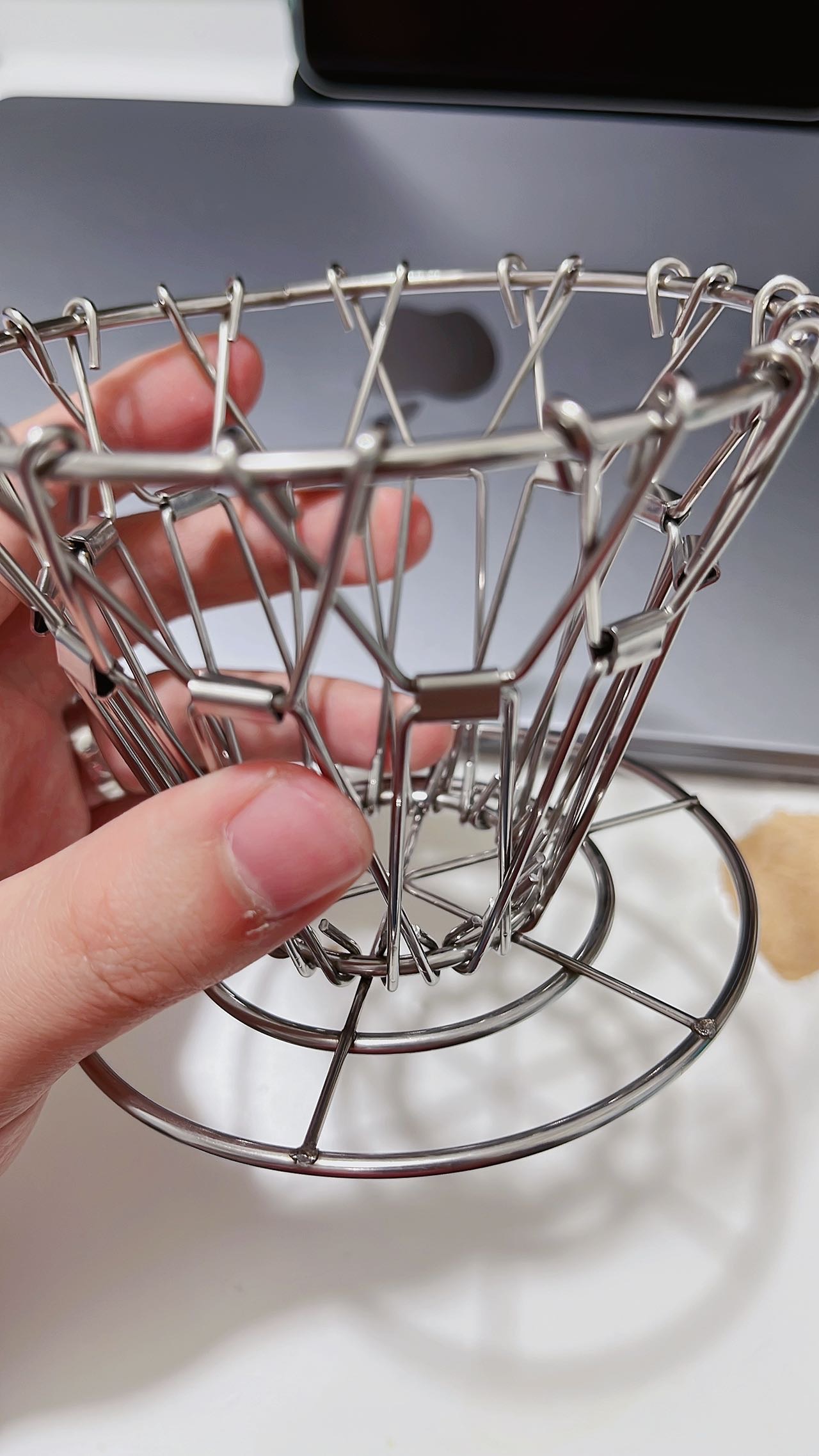 ins风折叠金属咖啡滤杯