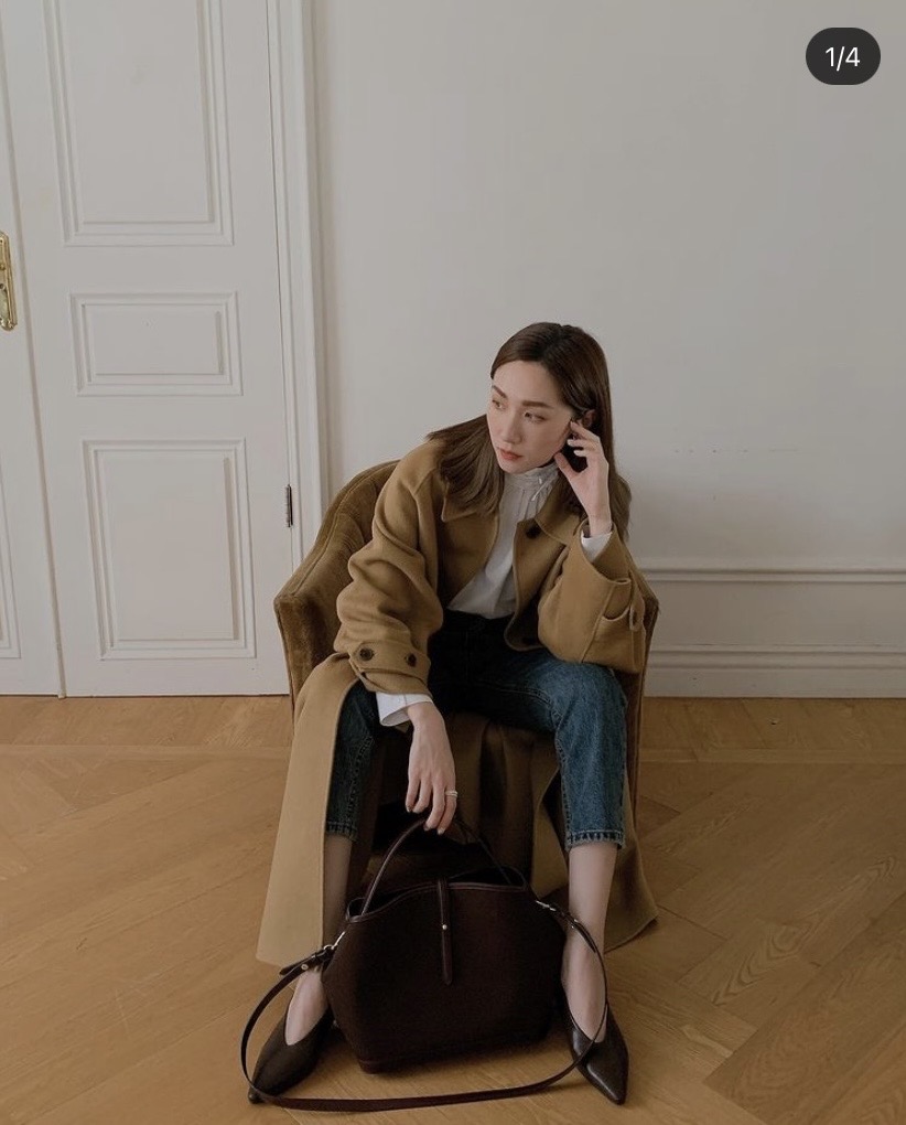 全新 黑色 Kitten Heels 百搭 低跟 矮跟 舒服 皮鞋