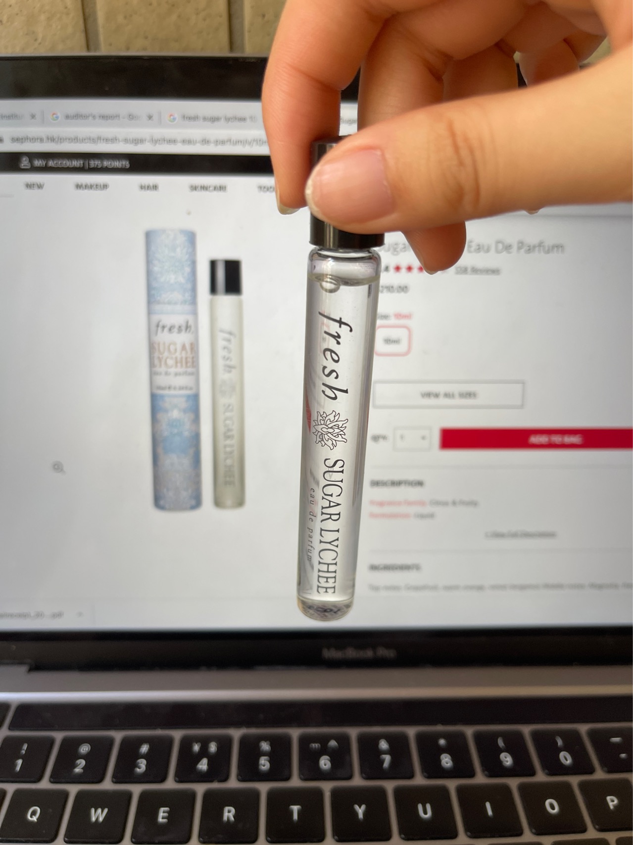 Fresh sugar lychee edp 10ml