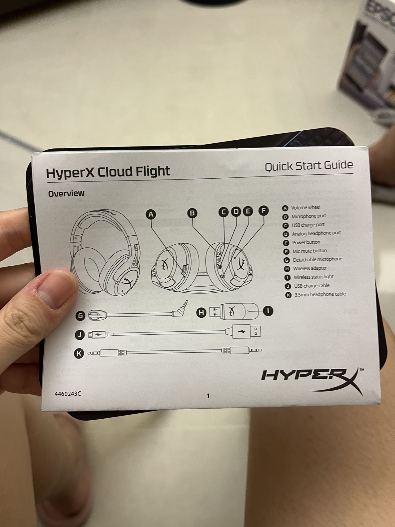 无线耳机 hyperx cloud