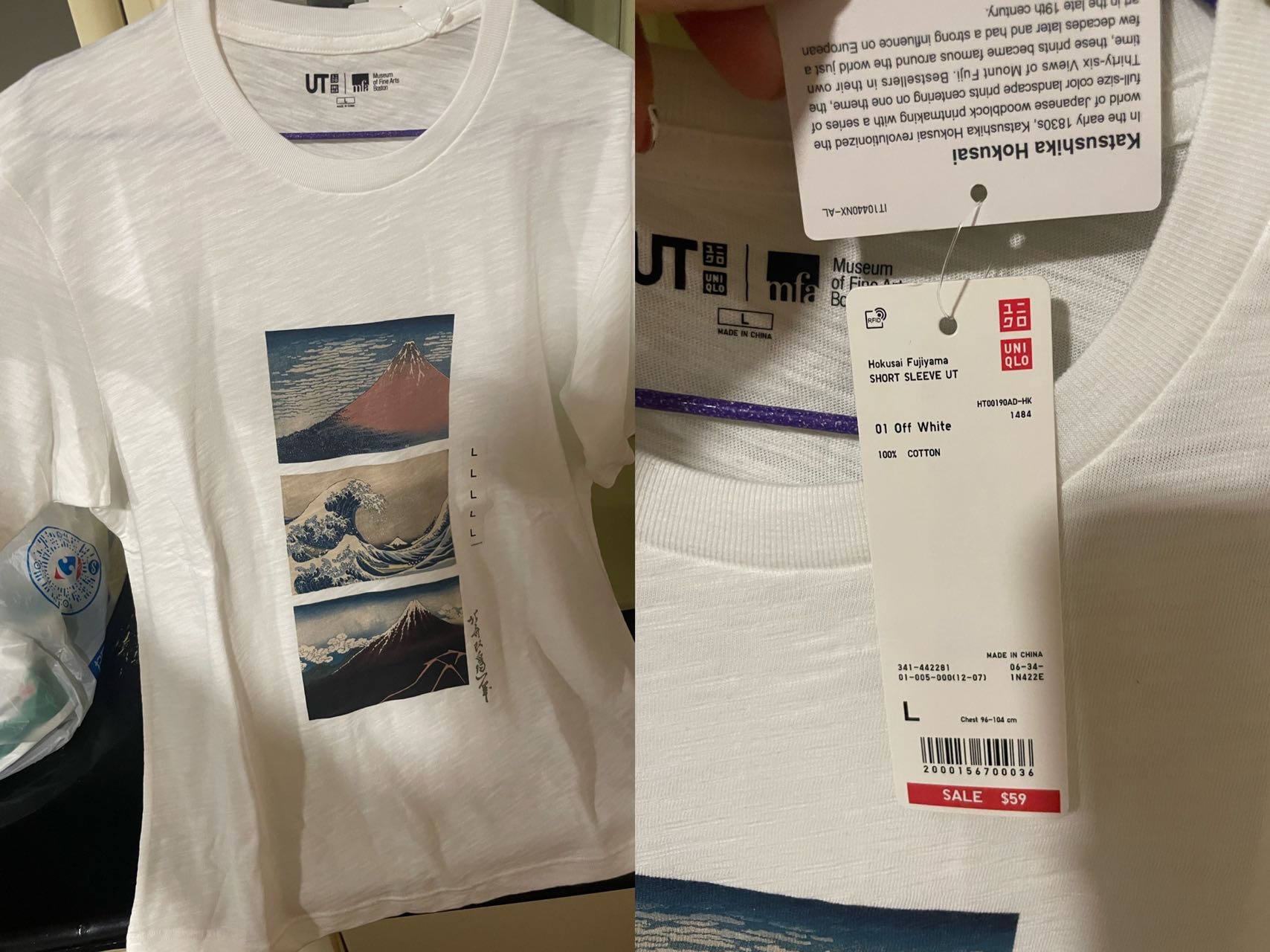 优衣库t恤 日本江户浮世绘葛饰北斋UT合作款日系男女装短袖