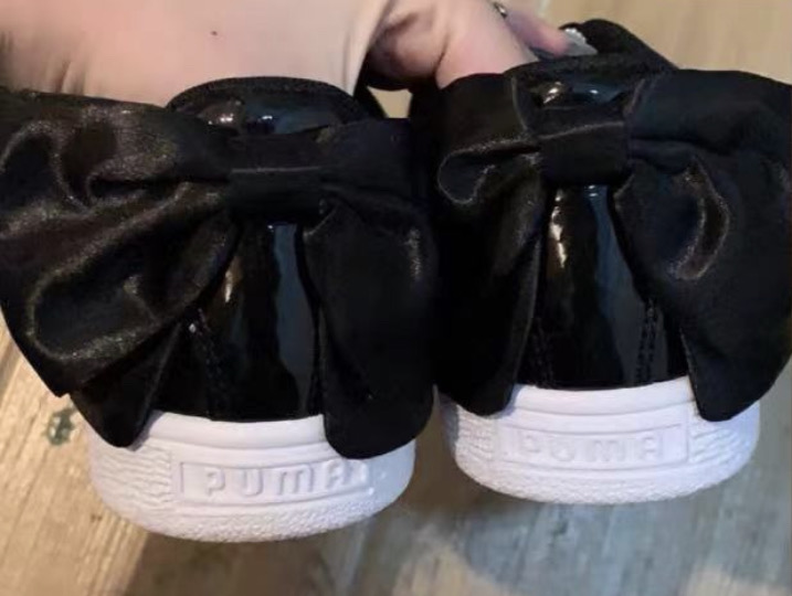 puma彪马黑色漆皮蝴蝶结