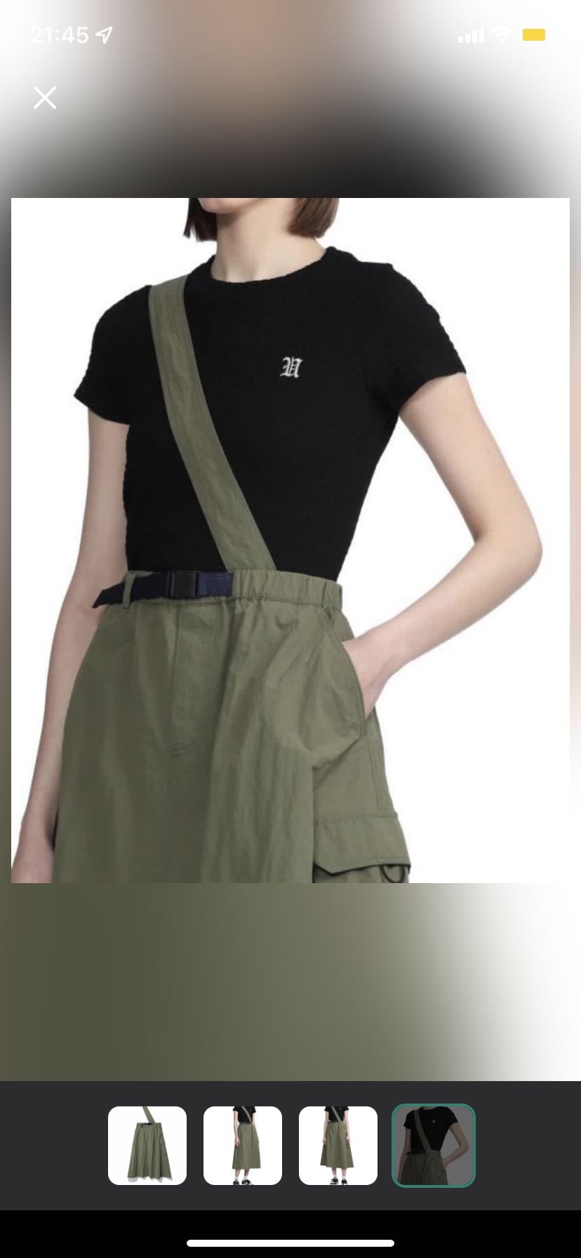 i.t it UNDER GARDEN女裝軍綠工裝裙