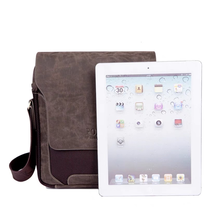 男士牛津布包油蜡皮包