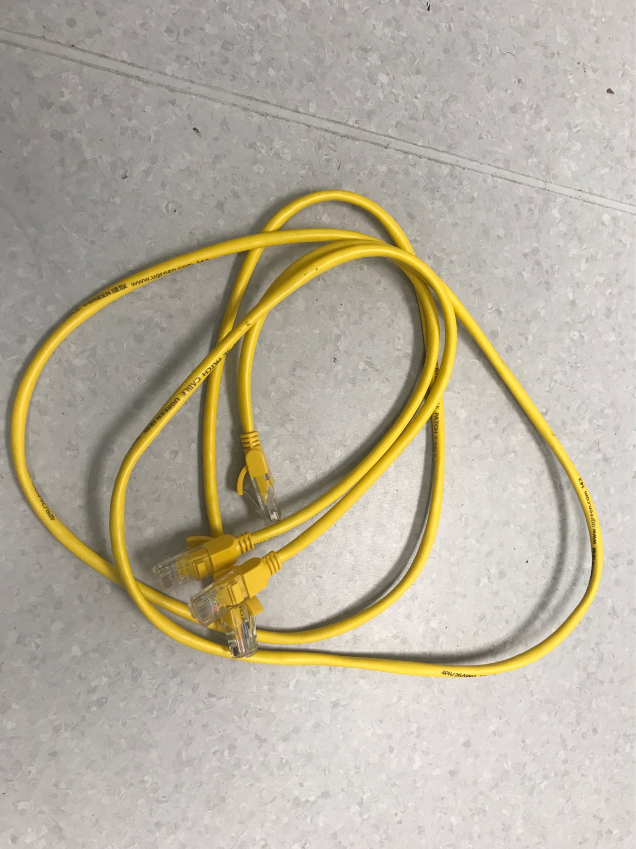 网线，1米长，共2条