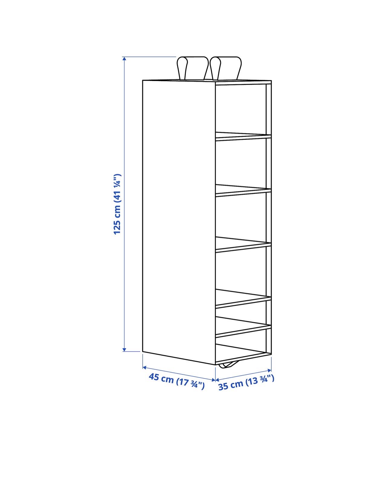 宜家六格衣柜挂袋