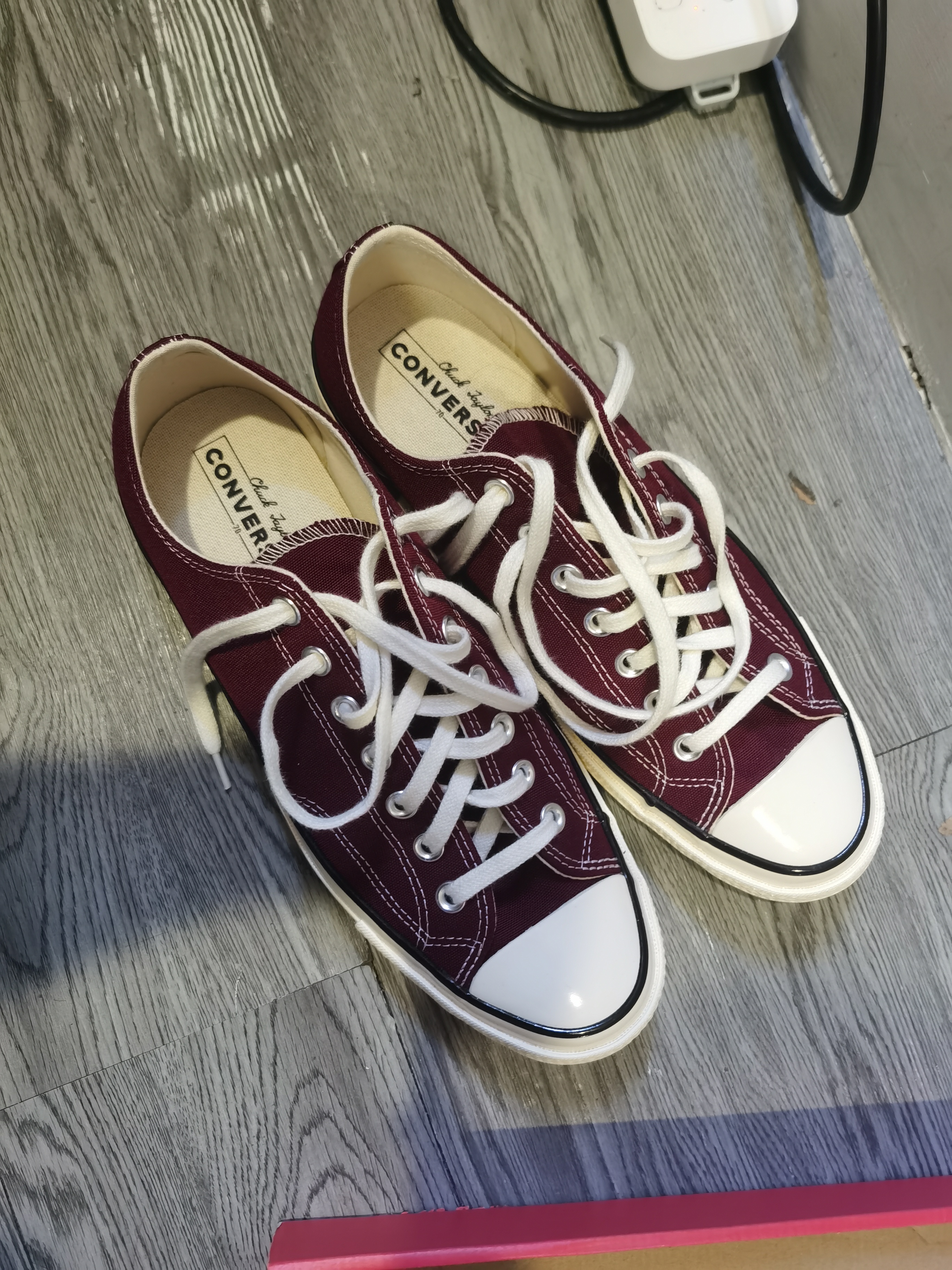 匡威1970s低帮酒红色42.5码