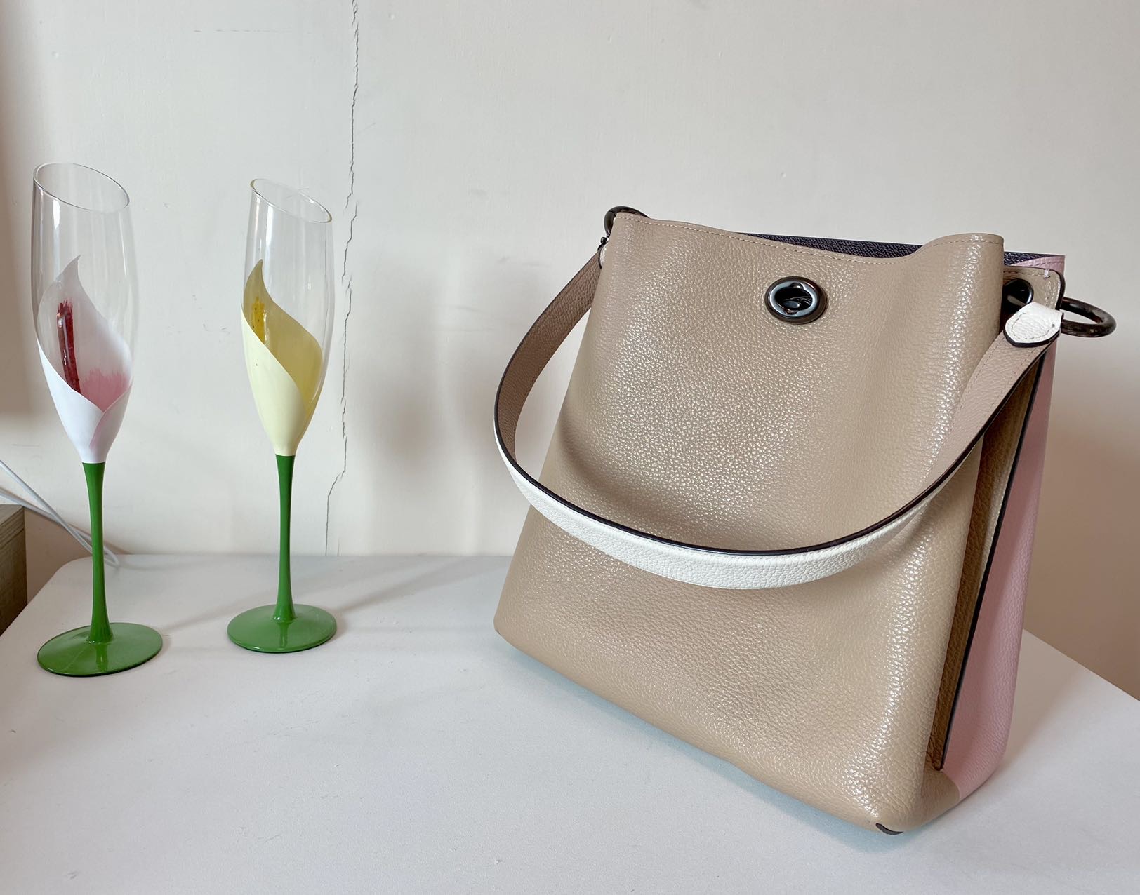 Coach town bucket bag double face