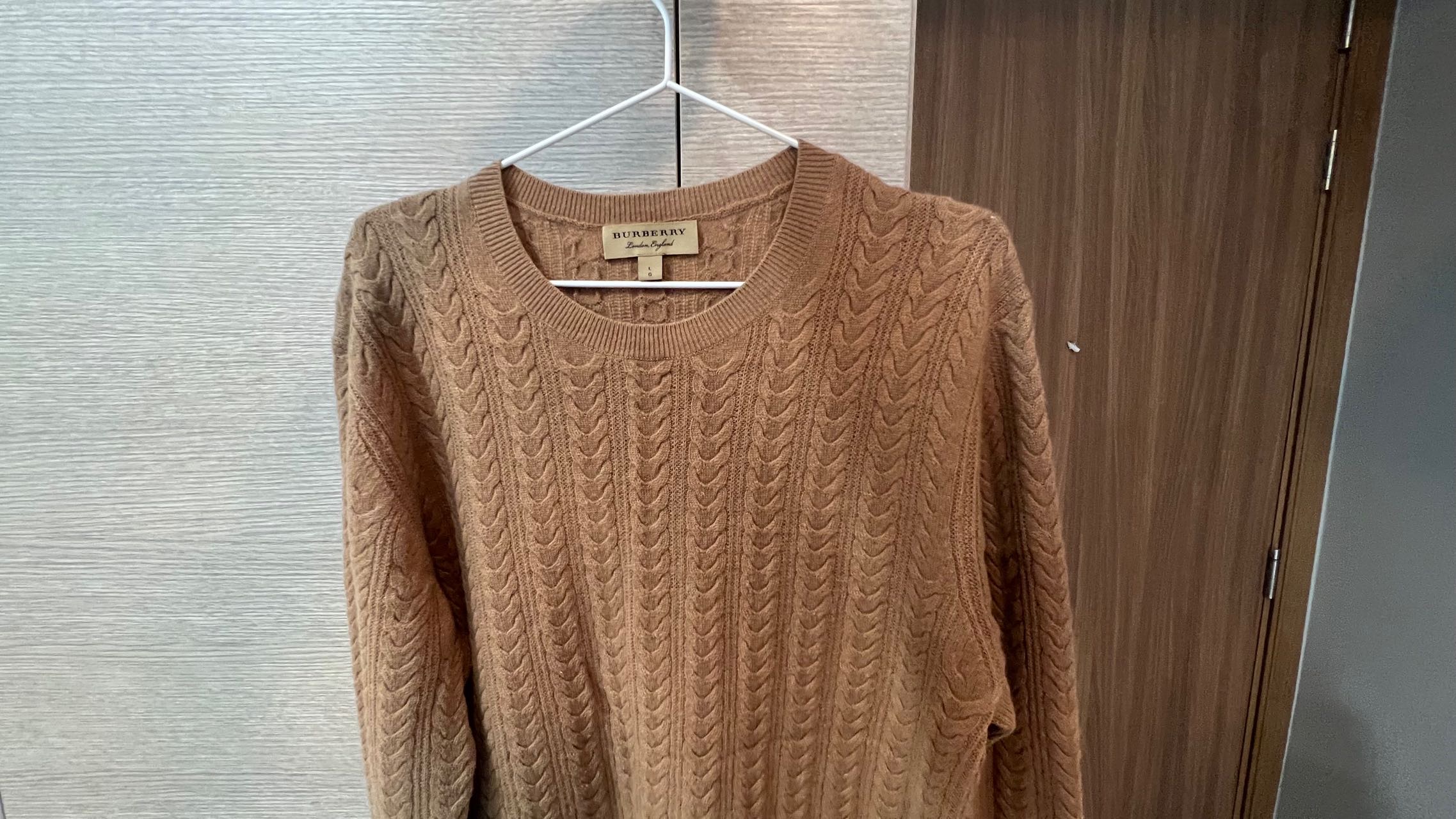 Burberry 博柏利 男纯羊毛毛衣 黄色 L码 只试穿