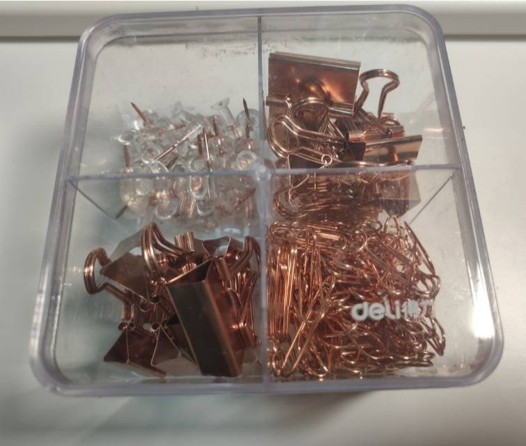 得力工字釘票尾夾回形针组合套装