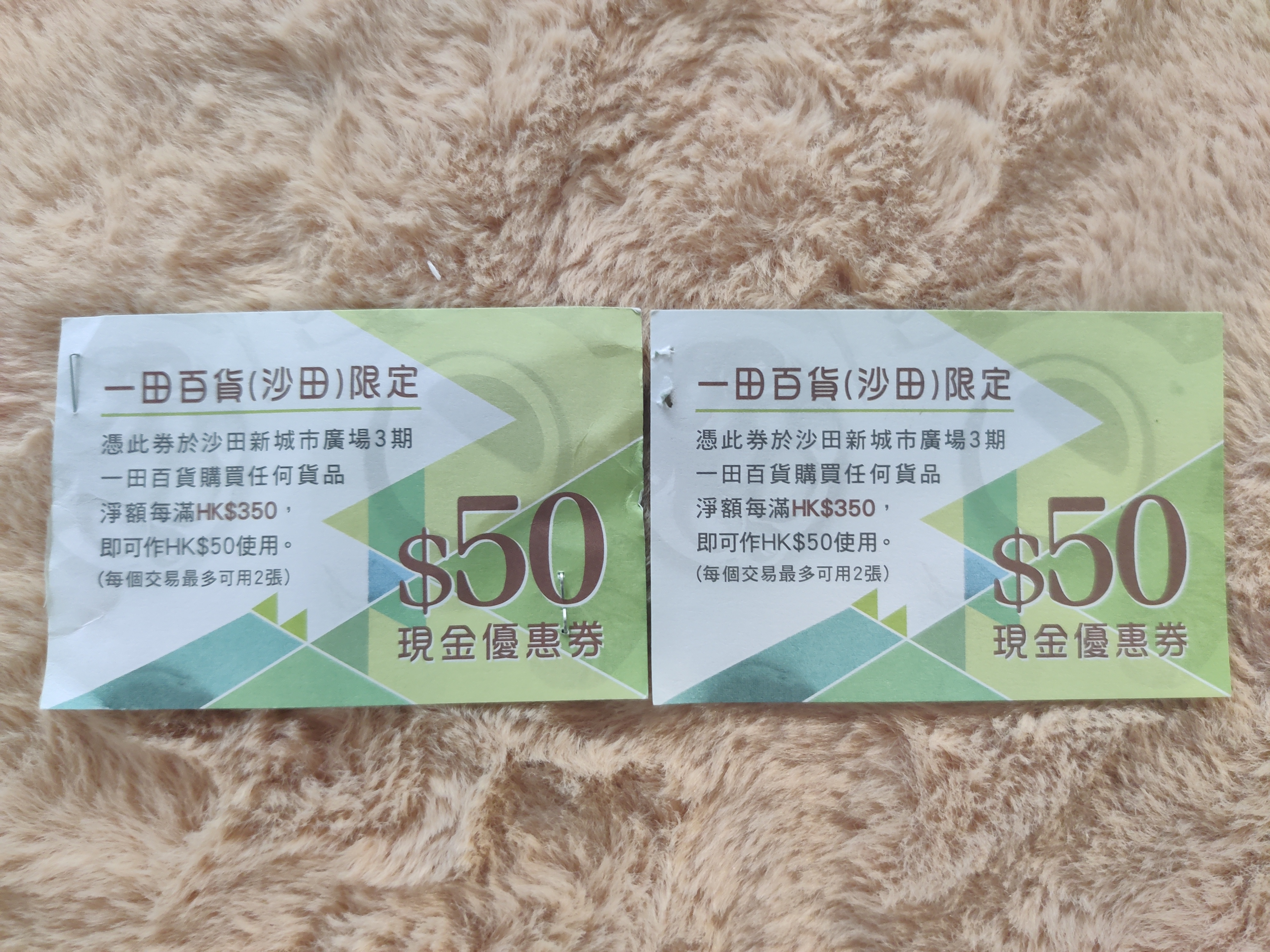 沙田一田消费券