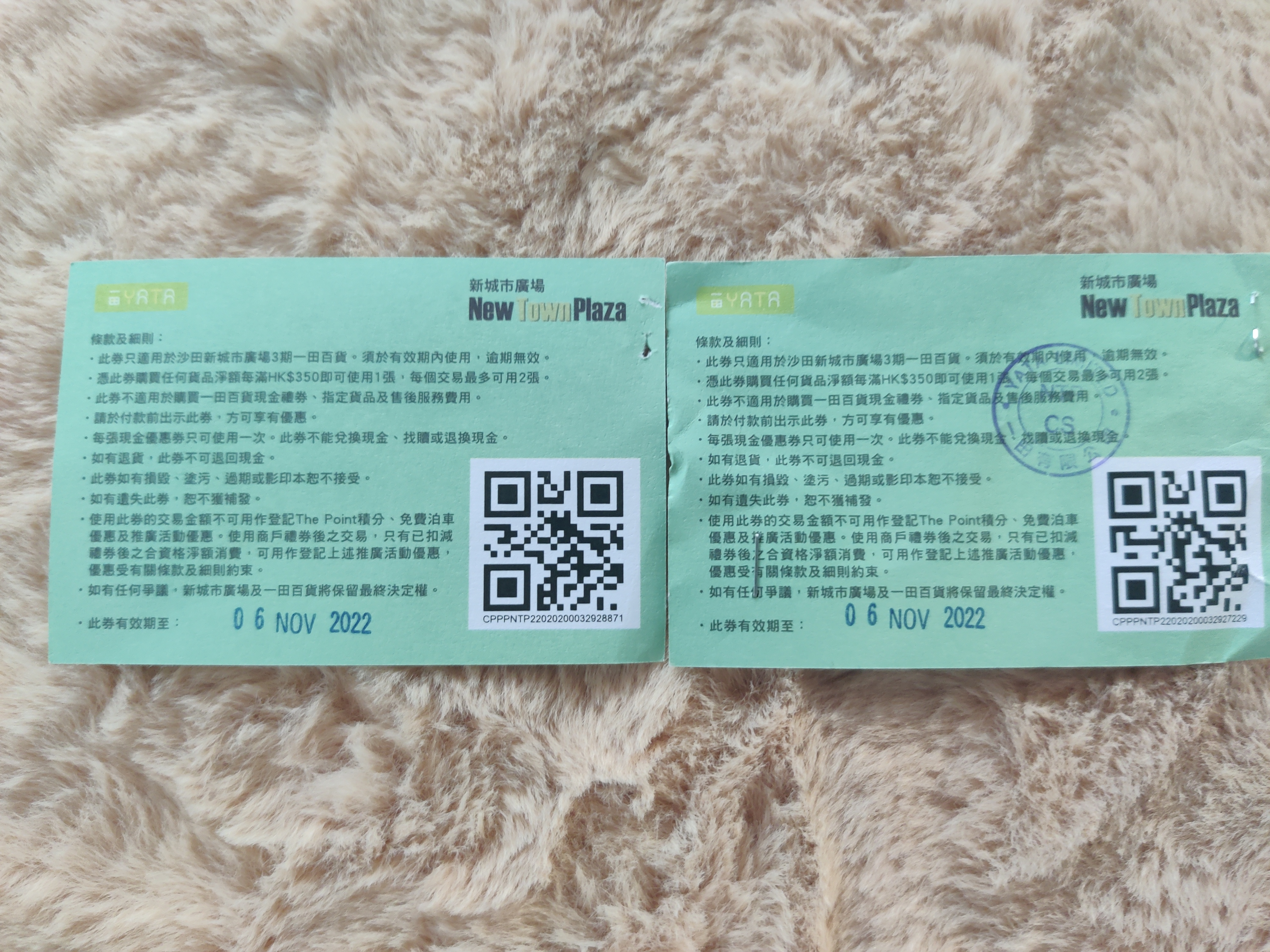 沙田一田消费券