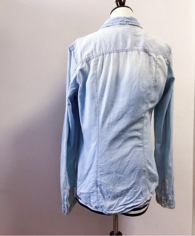 Bershka 薄款修身牛仔外套 coat (SIZE M-L)