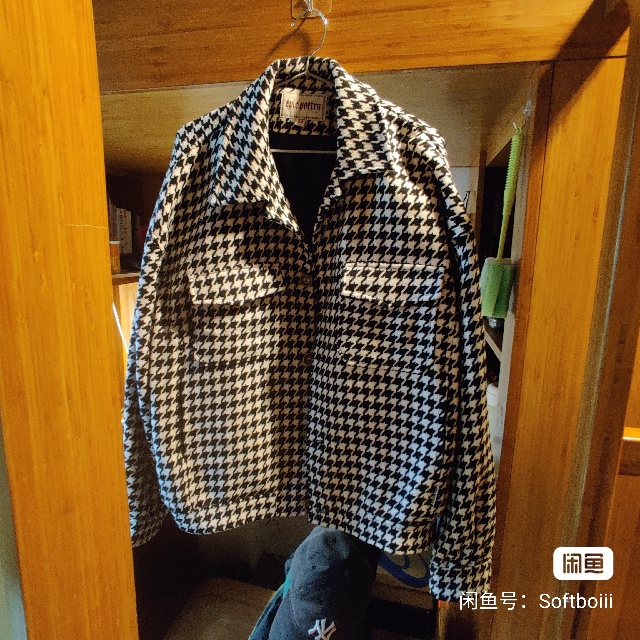 短裤粗花呢千鸟格夹克 M码