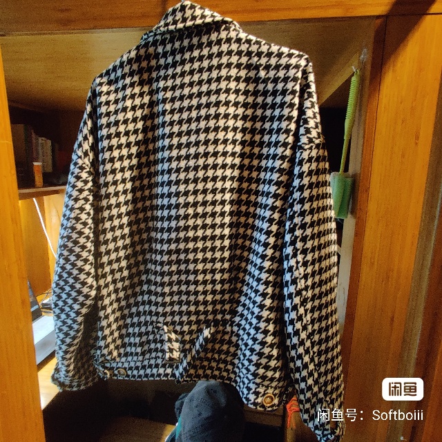 短裤粗花呢千鸟格夹克 M码