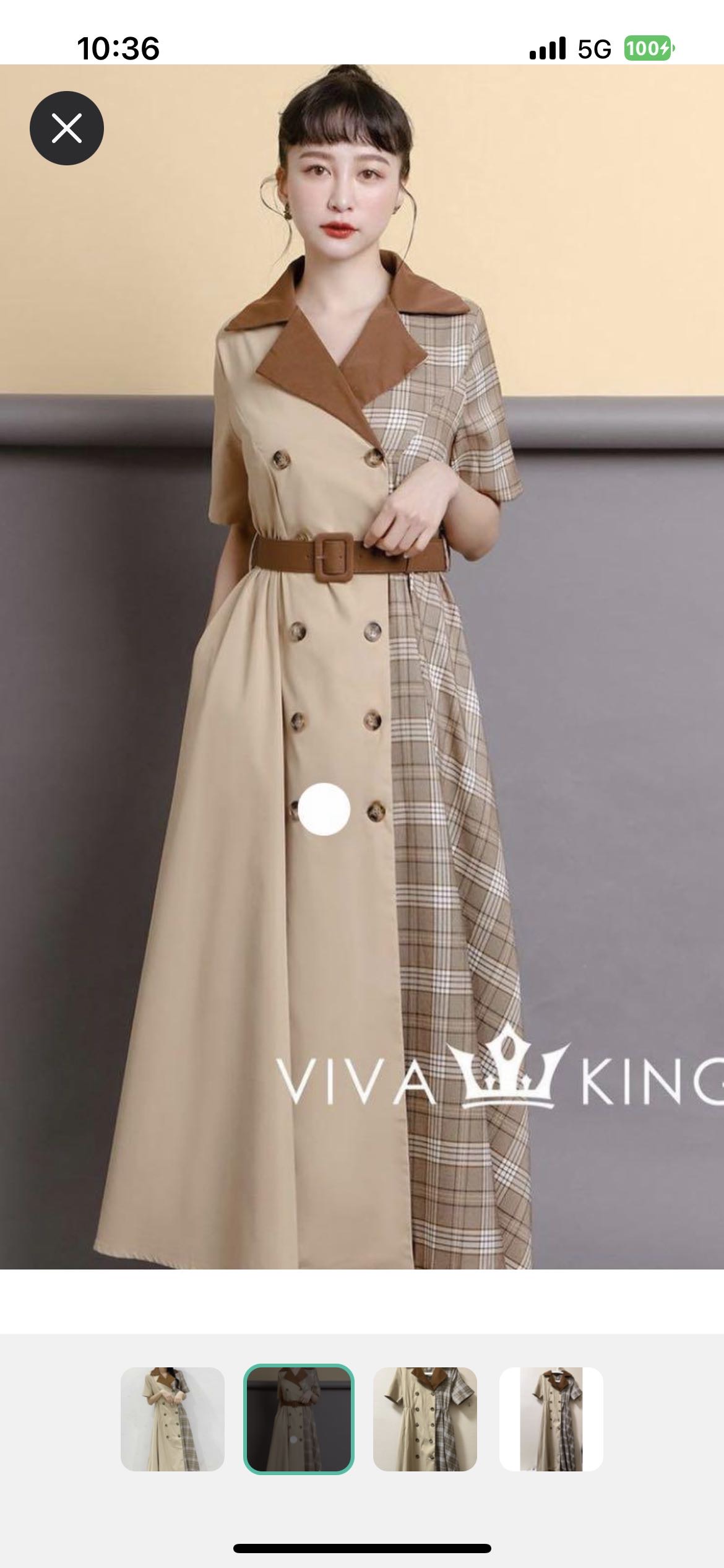 捲色長身連身洋裝