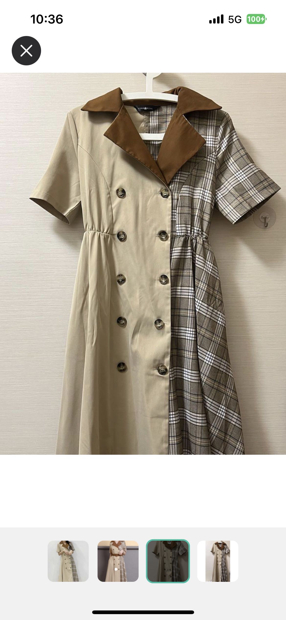 捲色長身連身洋裝