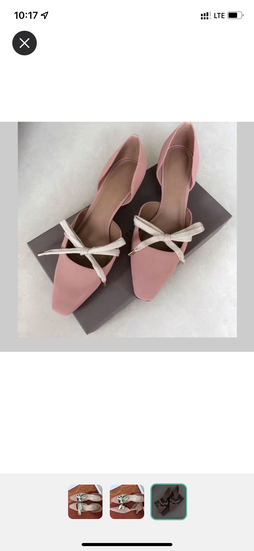 CHARLES&KEITH系帶設計淺口奧賽鞋（高根鞋）