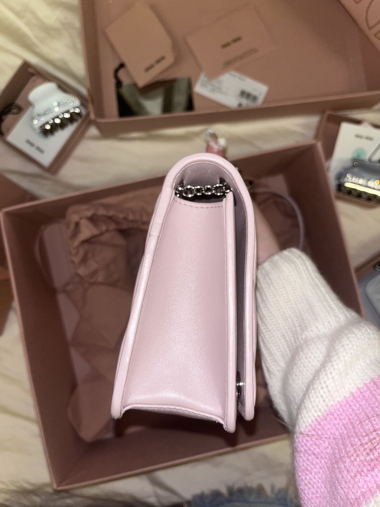 miumiu水晶链条包