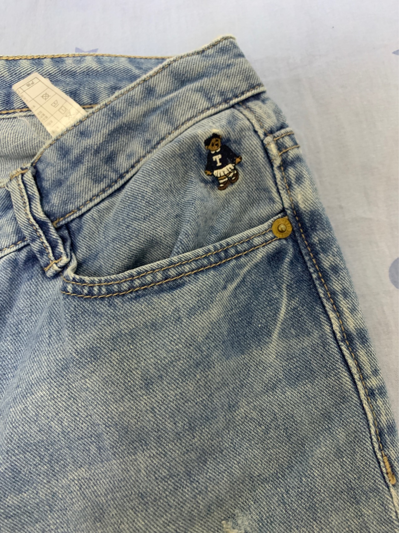 teenie weenie牛仔裤