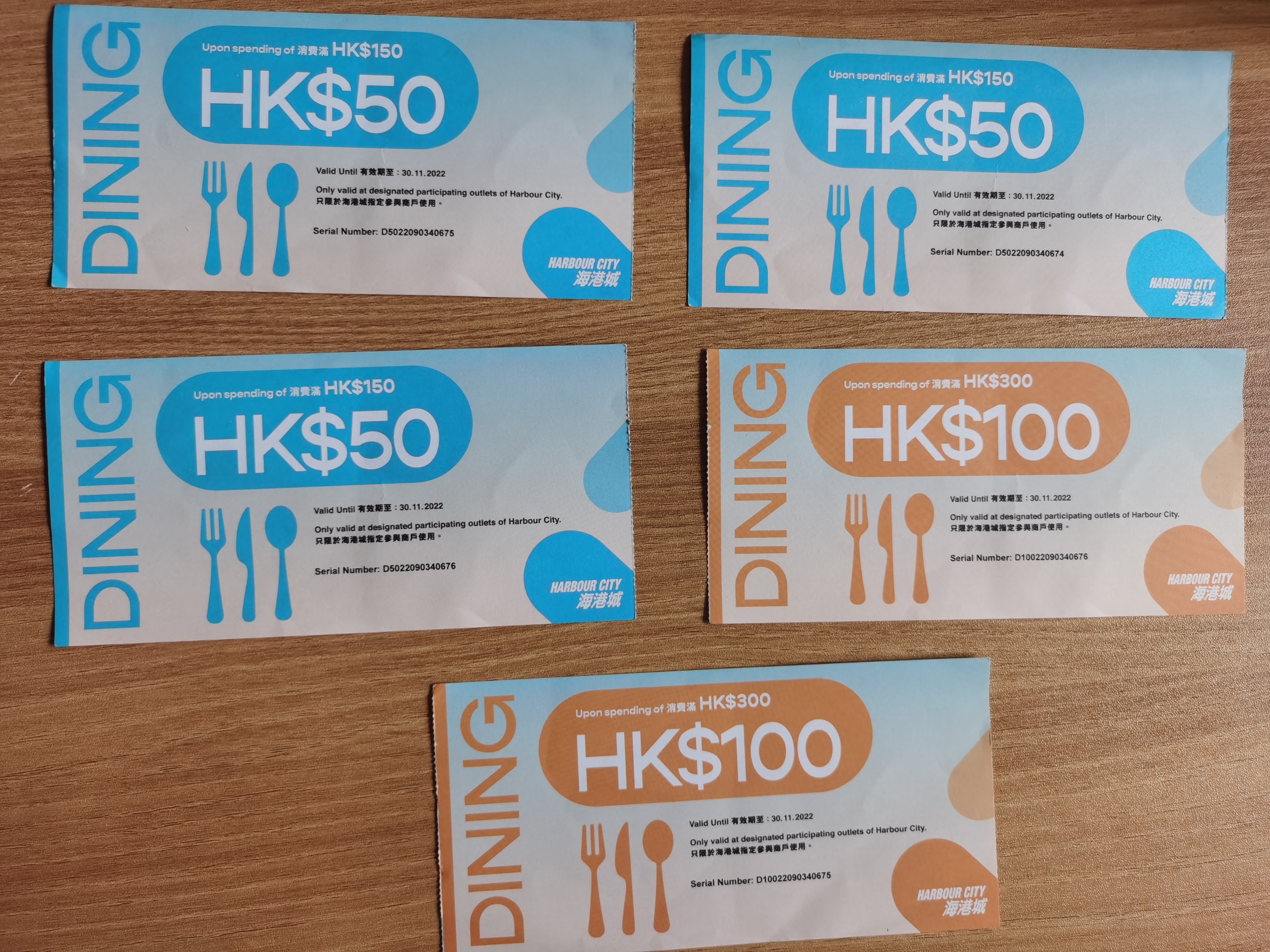 海港城餐饮券