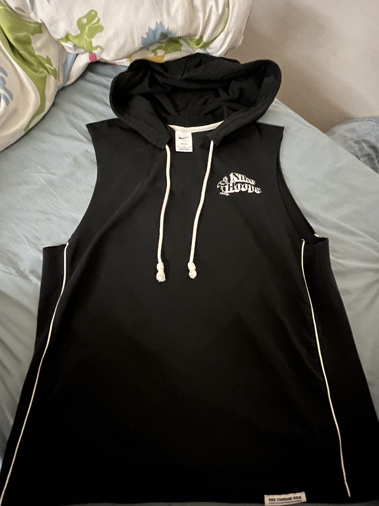 无袖连帽卫衣马甲