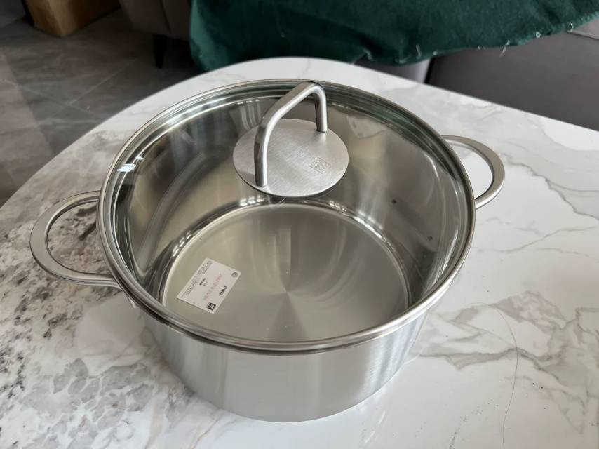 双立人24cm不锈钢汤锅