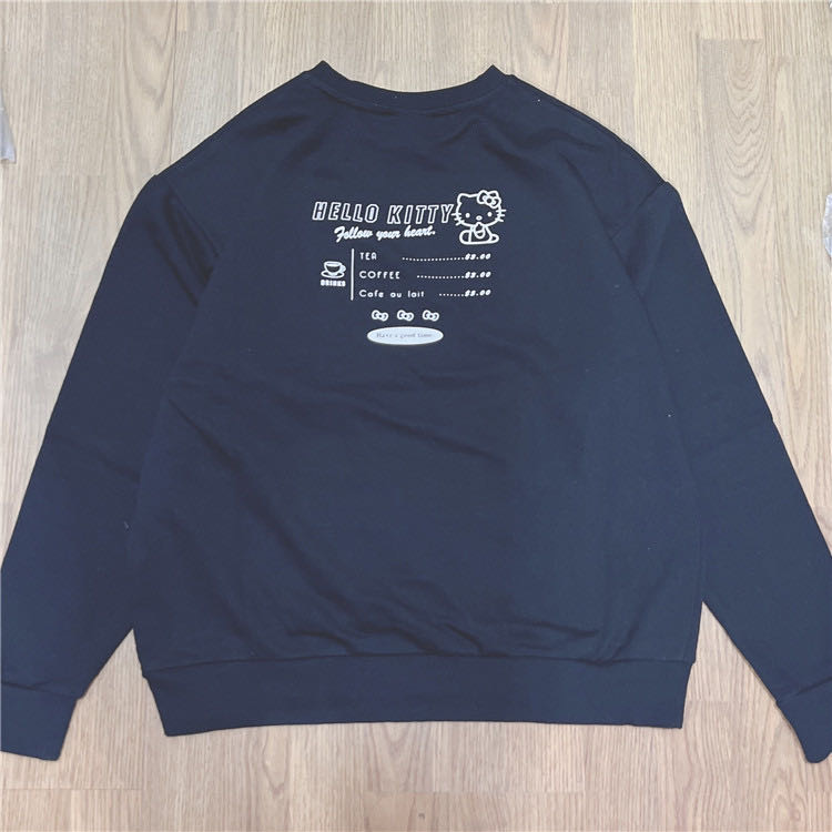hellokitty长款毛圈卫衣