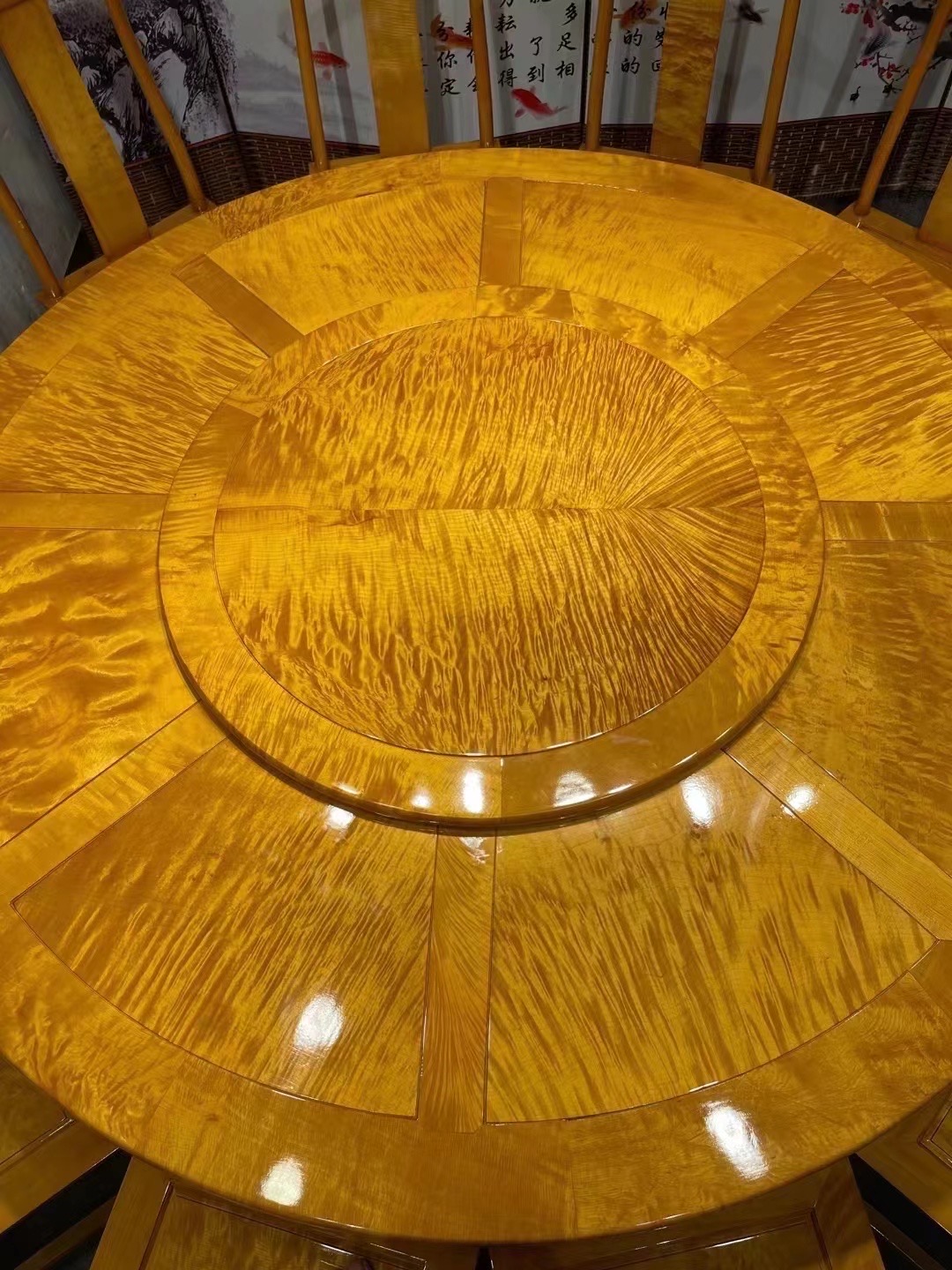 金絲楠餐桌十三件套