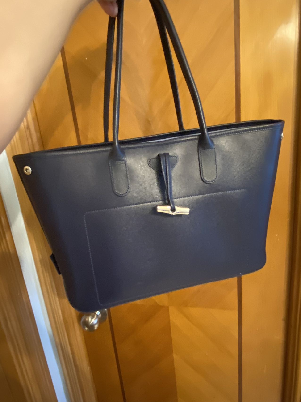 longchamp roseau全牛皮tote bag