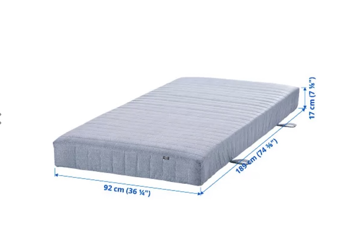 宜家单人弹簧床垫