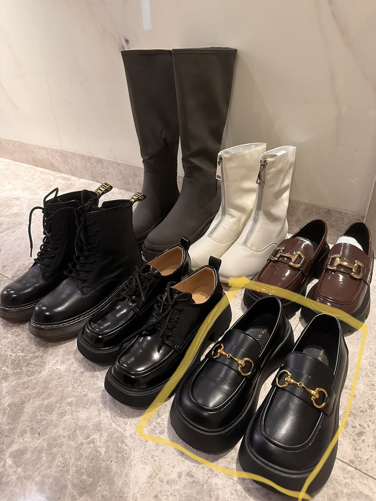 38/39黑色小皮鞋