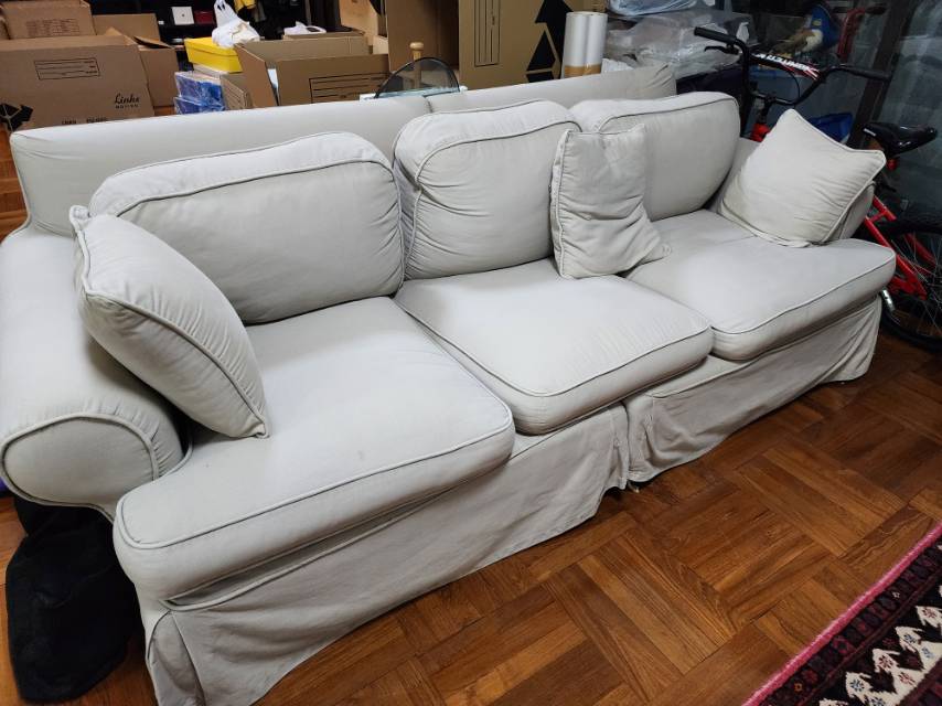 三人沙发 /白色沙发床