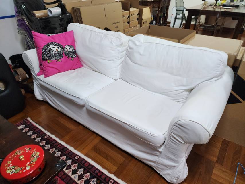 三人沙发 /白色沙发床