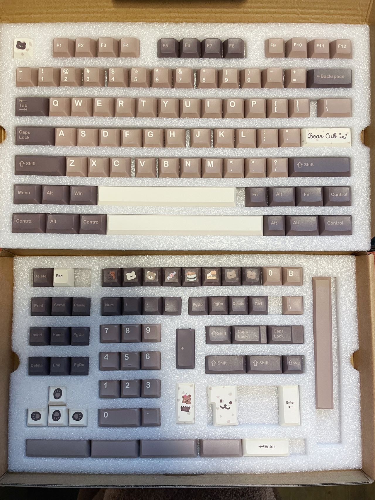 KCA高度键帽 小全套 主题小熊心事