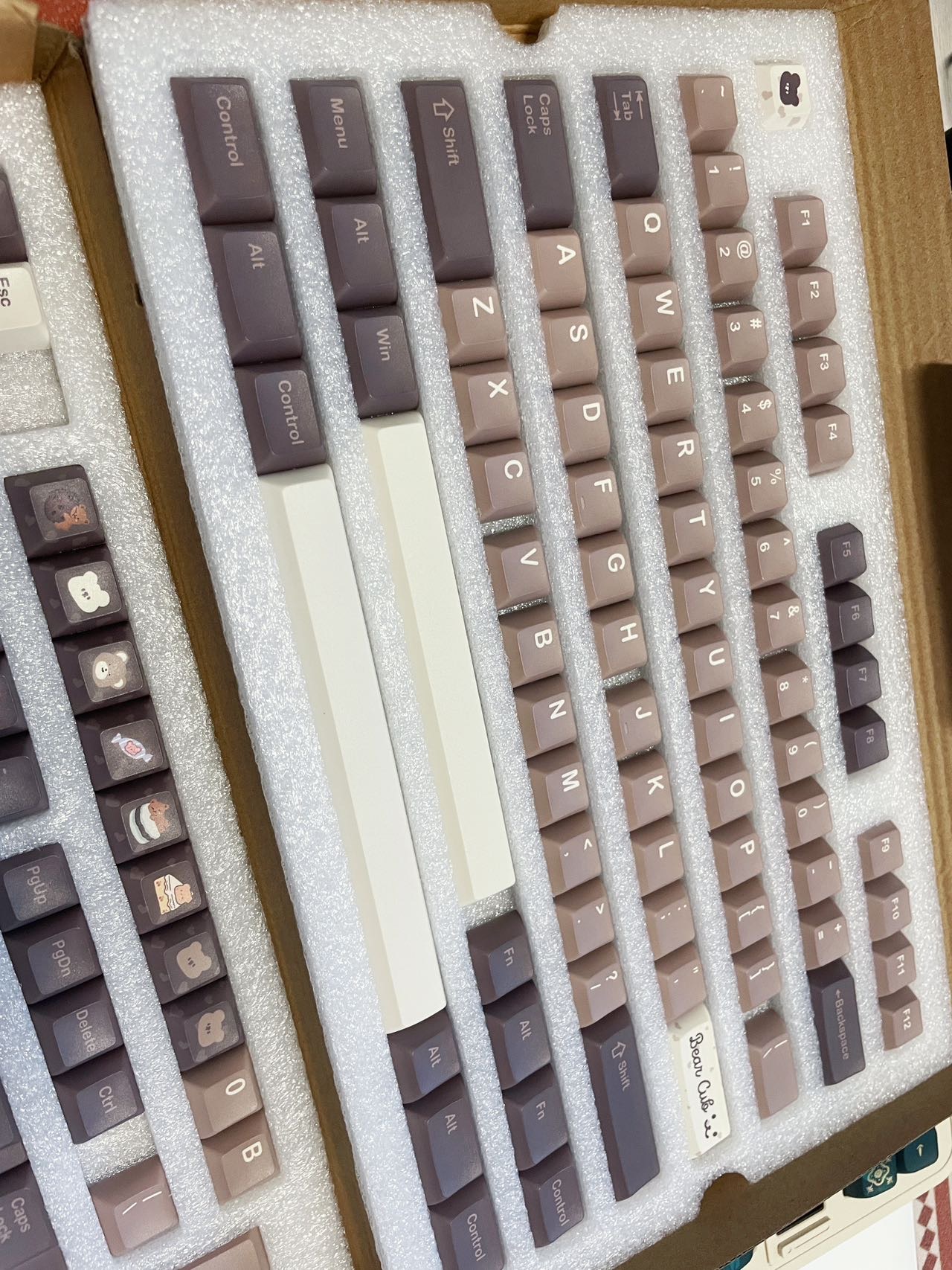 KCA高度键帽 小全套 主题小熊心事