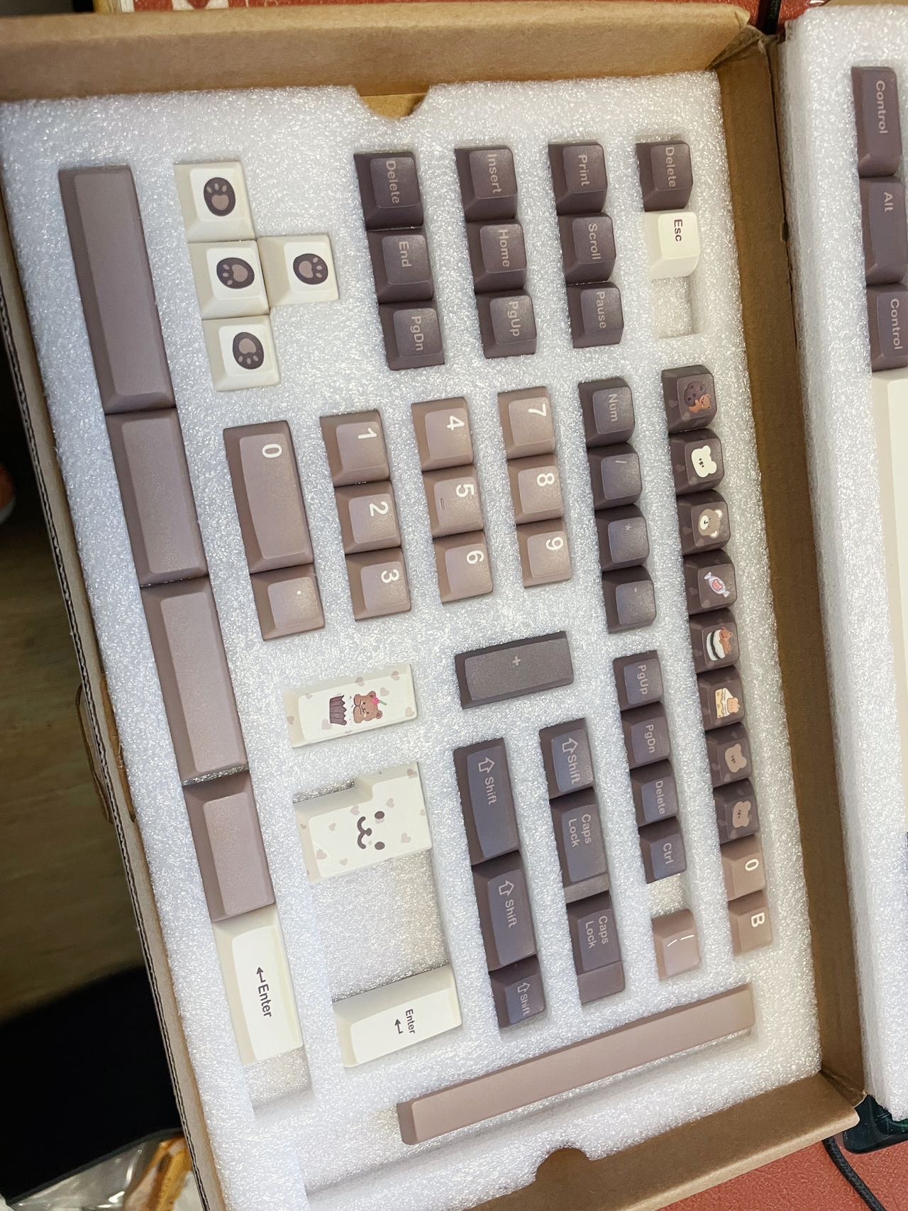 KCA高度键帽 小全套 主题小熊心事